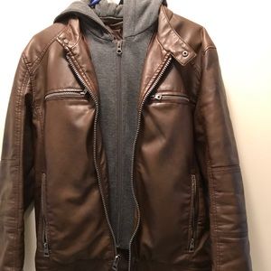 Men’s Brown Genuine Leather jacket
